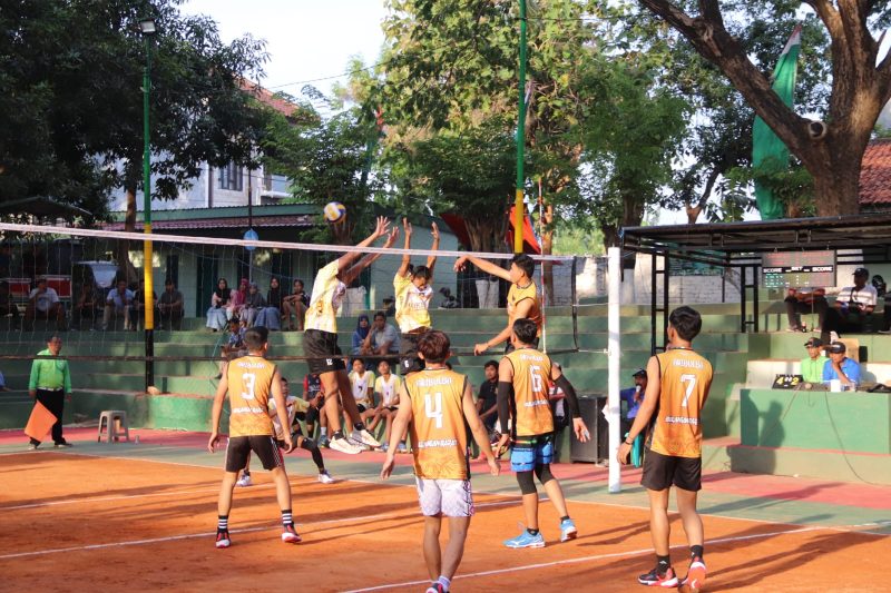 Meriahkan HUT TNI ke-80 dengan Turnamen Bola Volly Dandim Cup XIII